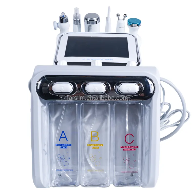 Aqua Peel Water hydrogen Oxygen Jet skin care small bubble facial beauty equipment 6 in 1 H2O2 Microdermabrasion Machine