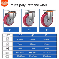 Roues à roulettes en PU légères et durables - Fonctionnement silencieux, qualité industrielle