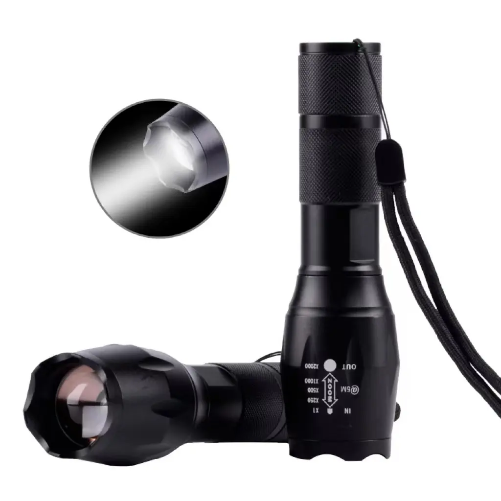 Z45 — torche tactique personnalisée avec Logo, XML T6 10W, lampe de poche multifonction étanche, Zoom de poche, amincissante pour le Camping