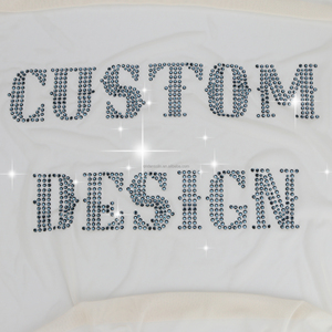 Patches de <span class=keywords><strong>transfer</strong></span>ência térmica com strass personalizados são adequados para prensagem térmica DIY em camisetas e camisas. - Product Image 6