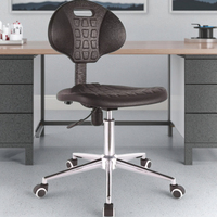 Chaise de garage antistatique en mousse PU ESD de laboratoire Dossier d'atelier sans poussière Ascenseur en métal Rotation Caractéristique Entrepôts scolaires Hôpital Moderne