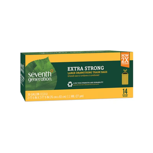 Sacs poubelles de qualité exceptionnelle, prix justifié, sacs poubelles durables de septième génération avec cordon de serrage, 13 gallons - Product Image 4