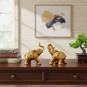 18 piezas/caja, Escultura de Elefante de Porcelana de 5 Pulgadas, Modelo 80416, Obra de Arte Elegante e Intrincada - Product Image 3