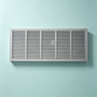 Grille de retour d'air rectangulaire fixe standard 30*12 de haute qualité à faible résistance au vent pour salle de machines CVC