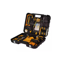 Kit de Perceuse Électrique Manuelle Rechargeable Multifonction, Ensemble de Perceuse Sans Fil avec Clé Manuelle et Boîte à Outils
