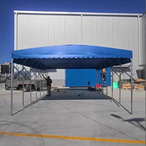 Grande tente pliable push-pull, abri tente de salon extérieur mobile robuste - Product Image 1