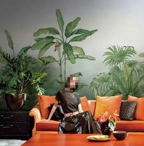 <span class=keywords><strong>Carta</strong></span> <span class=keywords><strong>da</strong></span> <span class=keywords><strong>parati</strong></span> con stampa digitale 3D paesaggio murale paesaggio natura dipinto a mano foglie di <span class=keywords><strong>piante</strong></span> tropicali fiore uccello lago <span class=keywords><strong>carta</strong></span> <span class=keywords><strong>da</strong></span> <span class=keywords><strong>parati</strong></span> murale - Product Image 2