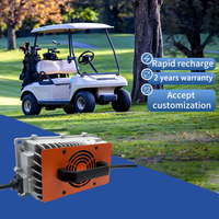 Chargeur de batterie 48v pour voiture club et voiturette de golf étanche 36v 30a 48v 25a chargeur de batterie au lithium 48v