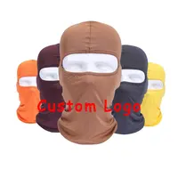 Özel toptan düz renk Polyester kumaş tam yüz maskesi açık motosiklet kayak Balaclava adam kadın için