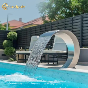 Su misura della fabbrica della piscina dei prodotti della cascata della <span class=keywords><strong>fontana</strong></span> <span class=keywords><strong>di</strong></span> acqua della stazione termale 304 la cascata dell'acciaio inossidabile - Product Image 4