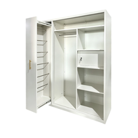 Armoires de rangement en acier sur mesure, adaptées aux dressings et aux salons, Lemari Pakaian