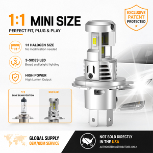 Gview Wholesale Nouvelles Innovations PG H7 Ampoule de phare LED compacte à triple éclairage 6500K s'adapte sous le capot sans modifications - Product Image 1