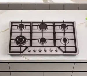 Table de cuisson commerciale encastrable moderne à 5 brûleurs en acier inoxydable, à allumage électronique, pour usage domestique, hôtelier, automobile et <span class=keywords><strong>extérieur</strong></span> - Product Image 2