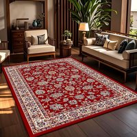 Tapis d'appoint extra large et moelleux, détachable, en velours cristal, lavable, antidérapant, à motif géométrique moderne pour salon