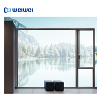 Ventanas Fijas de Vidrio Templado Resistentes a Huracanes, Insonorizadas, Ahorradoras de Energía, de Aleación de Aluminio, Personalizadas para Hoteles