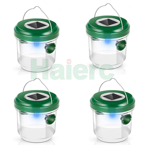 Haierc di alta qualità intrappolare vespe <span class=keywords><strong>e</strong></span> mosche con luce solare LED Flying Bug Zapper trappola - Product Image 6