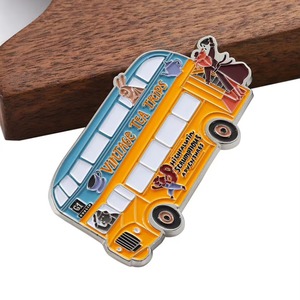 Custom Metal Cute Design Bus Tea Trips Fridge Magnet Manufacturer - Product Image 4