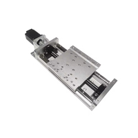 LYKR160 Plateau de mouvement linéaire de précision portable robuste à vis sans fin, structure à vis à billes, composants de base en acier inoxydable