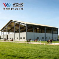 Construcción de Arena Ecuestre con Interior sin Columnas y Estructura de Acero Prefabricada para Uso Profesional