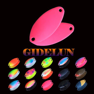 Señuelo Luminoso UV Colorido OEM, Spinnerbait para Trucha, Besugo, Lubina, Lanzamiento Largo, Metal, Lentejuelas de Cobre, Cebo Artificial con Anzuelos - Product Image 3