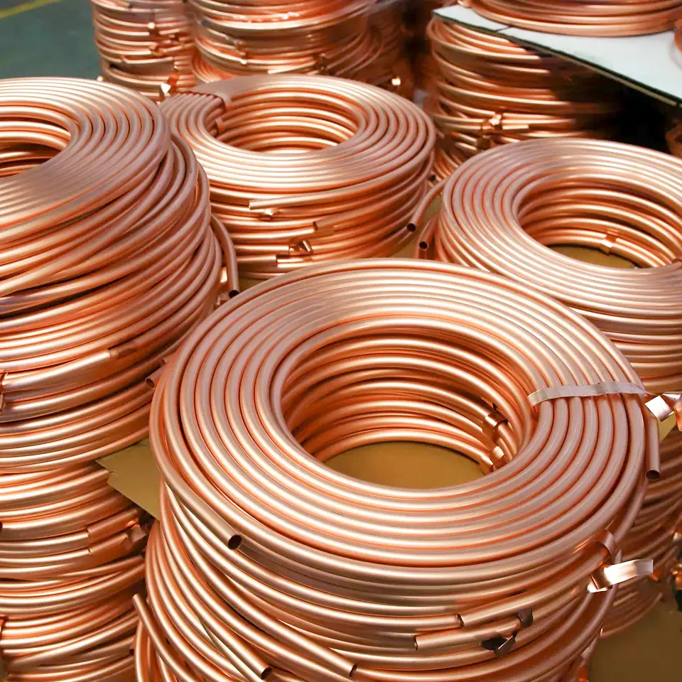 Großhandel Pfannkuchen Spule Kupfer rohr für Klimaanlage und Kühlgeräte Kupfer rohr