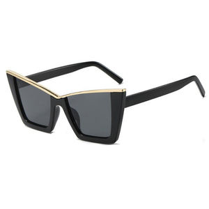 <span class=keywords><strong>Lunettes</strong></span> <span class=keywords><strong>de</strong></span> <span class=keywords><strong>soleil</strong></span> <span class=keywords><strong>tendance</strong></span> pour femmes 2325, style œil <span class=keywords><strong>de</strong></span> chat, monture large <span class=keywords><strong>2023</strong></span> avec verres UV400 disponibles en vert, jaune, rouge, bleu, matière PC - Product Image 2