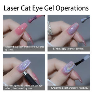 เจลขัดสีตาเลเซอร์แบบ Ultra-Luxe เจลทาเล็บแม่เหล็กสีรุ้งเจลทาเล็บสำหรับผลิตและจำหน่ายจำนวนมาก - Product Image 6