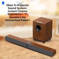 Barre de son multifonctionnelle 8 pouces avec son surround, haut-parleur Bluetooth et caisson de basses pour cinéma maison et chambre d'hôtel – Approvisionnement direct usine