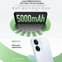 Teléfono Inteligente Original Redmi 13C 5G 6GB+128GB, 5000mAh, 6.74 Pulgadas, MIUI 14