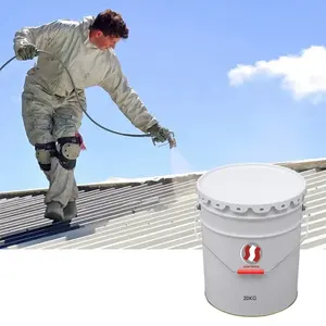 UV direnci düz çatı veya eğimli çatı kaplama beyaz silikon poliüretan boya çatı