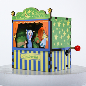 Emballage de boîte en fer blanc unique personnalisé Oem China Princesse dans la boîte boîte en métal personnalisée boîte à musique manivelle à main - Product Image 6