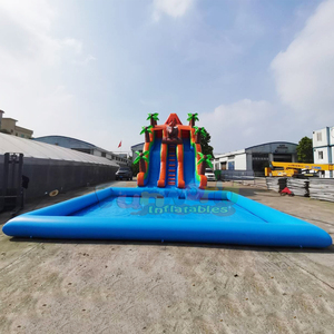 Parque acuático inflable gigante para exteriores con piscina, casa de brinco húmeda comercial, parque acuático inflable para adultos. - Product Image 6
