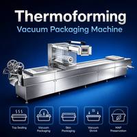 Automatische commerciële continue industriële thermoformende stretchfolie vacuüm skinverpakkingsmachine