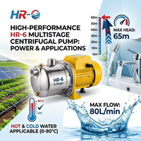 Pompe centrifuge multi-étages horizontale en acier inoxydable, style ESPA, 110V 220V, pour alimentation en eau de puits résidentielle
