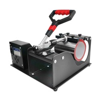 Presse à chaud par sublimation GenJet JC-12 semi-automatique 220V pour impression sur tasses, mini imprimante à plat multicolore pour usage domestique, vente en gros