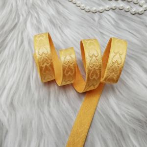 Motif personnalisé pour femmes 1.4cm plat bande élastique large bandoulière sangle imprimé Designer Jacquard fabricant en gros - Product Image 1