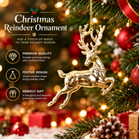 Décoration de Noël suspendue en or, écologique et durable, dernier design, décoration d'intérieur, haute qualité, directement de l'usine