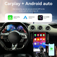 Layar Tesla Style 14.5'' untuk Ford Mustang 2015-2021 Android Wireless Carplay Qualcomm Radio Mobil Auto GPS DSP Head Unit