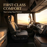 Sièges de conducteur de camion réglables en cuir, robustes, universels, avec suspension pneumatique de luxe pour bus, camping-cars, fourgonnettes et pick-up