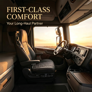 Asientos Ajustables <span class=keywords><strong>de</strong></span> Cuero Resistentes para Conductor <span class=keywords><strong>de</strong></span> Camión, Asientos Universales <span class=keywords><strong>de</strong></span> <span class=keywords><strong>Lujo</strong></span> con Suspensión Neumática para Autobuses, Autocaravanas, Camionetas - Product Image 3