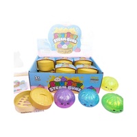 Produit phare : Jouet Squishy 8,5 CM à expression de dessin animé, paillettes dorées, forme de boulette, boîte mystère
