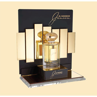 RAY YI Présentoir de Comptoir Personnalisé en Acrylique Noir pour Parfums – Idéal pour Détaillants et Grossistes de Marques de Parfums