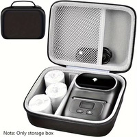 Boîte de rangement pour imprimante d'étiquettes thermiques Mini EVA, modèle RMQB, compatible avec les étiquettes Phomemo M110 et le rangement des câbles de données