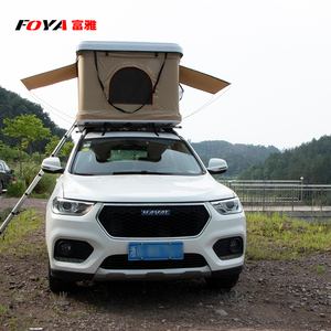 Tente de toit pour voiture tout-terrain, <span class=keywords><strong>camping</strong></span>, 2/3 personnes, tente de toit pour voiture, tente de toit pour berline 3 personnes, coque rigide, avec pare-soleil - Product Image 4