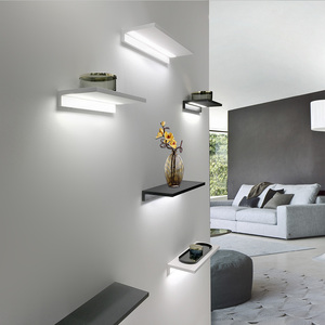 Modern Matt Black Matt White <strong>Upwards</strong> Downwards Emitting Aluminum Shelf <strong>Light</strong> for Home Shops 6799 - Product Image 3