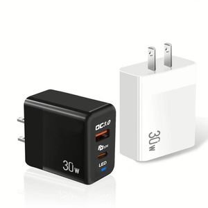 Travel Wall Charger Mobile Phone Charger Adapter Dual Ports Type <b>C</b> Charging <b>Plug</b> <b>Usb</b> Charger for Phone 15 16 Pro Max - Product Image 1
