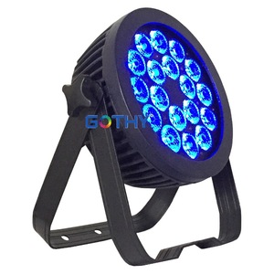 Nhà thờ rửa LED PAR 64 rgbwa UV Slim DMX 18Watts 6 trong 1 LED PAR - Product Image 5