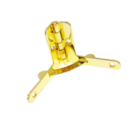 Charnière quadrant à petite boîte en métal doré et laiton massif pour boîte à bijoux en bois