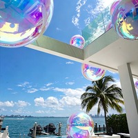 Boule miroir gonflable commerciale en PVC à suspendre pour la décoration de discothèques, mariages, fêtes et événements scéniques
