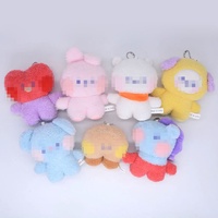 Porte-clés en peluche pour garçons, motif cookie, inspiré des stars coréennes, pour sacs et figurines d'idols